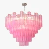 Люстра MURANO Pink TUBE 048 — цвет розовый, стиль современный
