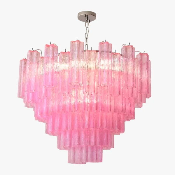 Люстра MURANO Pink TUBE 048 — цвет розовый, стиль современный