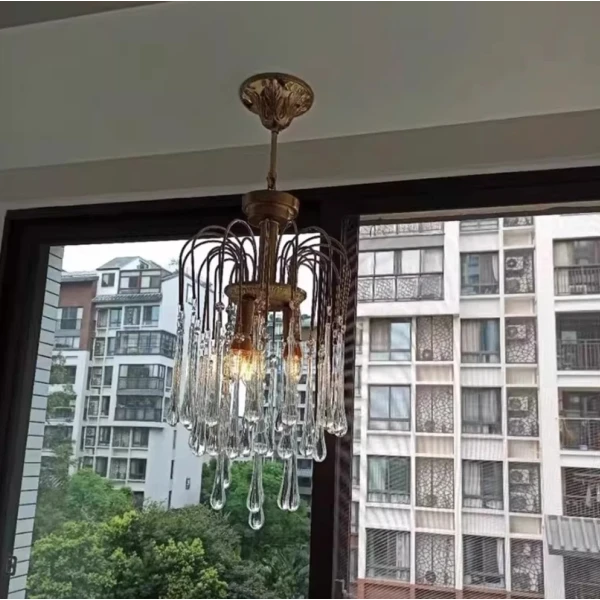 Люстра MURANO White Rain Chandelier 098 — цвет белый, стиль современный