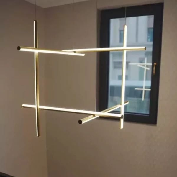 COORDINATES 6 lamps 80*80cm Подвесной светильник светодиодный — люстра, цвет золото і черный