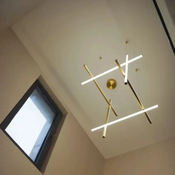 COORDINATES 6 lamps 80*80cm Подвесной светильник светодиодный — люстра, цвет золото і черный