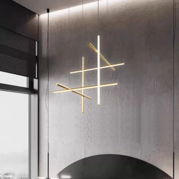 COORDINATES 6 lamps 80*80cm Подвесной светильник светодиодный — люстра, цвет золото і черный