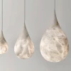 Подвесной светильник Alabaster Raindrop — цвет белый, из материала метал, алебастр, стиль модерн