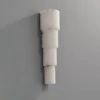 Настенный светильник Alba Cascade Alabaster — бра, цвет белый, из материала алебастр, метал, стиль модерн
