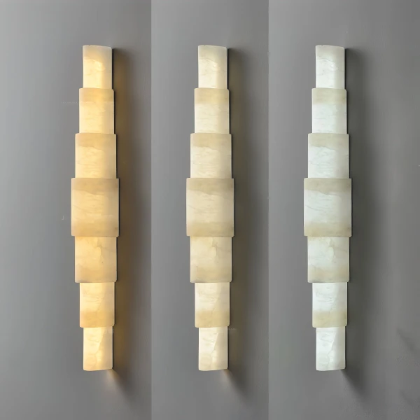 Настенный светильник Alba Cascade Alabaster — бра, цвет белый, из материала алебастр, метал, стиль модерн