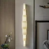 Настенный светильник Alba Cascade Alabaster — бра, цвет белый, из материала алебастр, метал, стиль модерн
