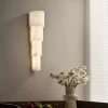 Настенный светильник Alba Cascade Alabaster — бра, цвет белый, из материала алебастр, метал, стиль модерн