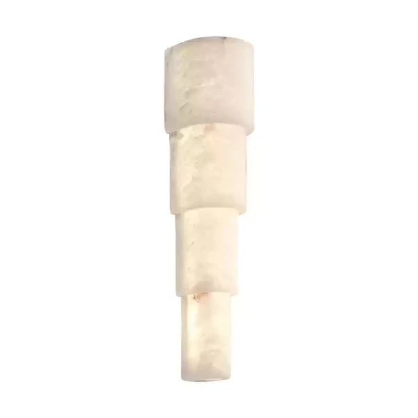 Настенный светильник Alba Cascade Alabaster — бра, цвет белый, из материала алебастр, метал, стиль модерн