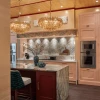 Бурштинова люстра Сорренто — люстри дизайнерські, колір бурштиновий і золото, з матеріалу метал, скло, стиль сучасний