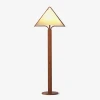 Торшер Apex Triangle Shade — торшери, колір горіха, з матеріалу метал, дерево, стиль сучасний