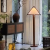 Торшер Apex Triangle Shade — торшери, колір горіха, з матеріалу метал, дерево, стиль сучасний