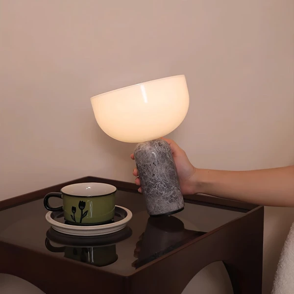 Настільна лампа Arno Sphere Marble