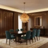 Люстра Aurum Cascade Murano — люстри дизайнерські, колір золото і бурштиновий, з матеріалу  метал, скло, стиль сучасний