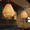 Підвісна лампа Bamboo Spiral — підвісний світильник, колір бамбук, з матеріалу метал, стиль модерн