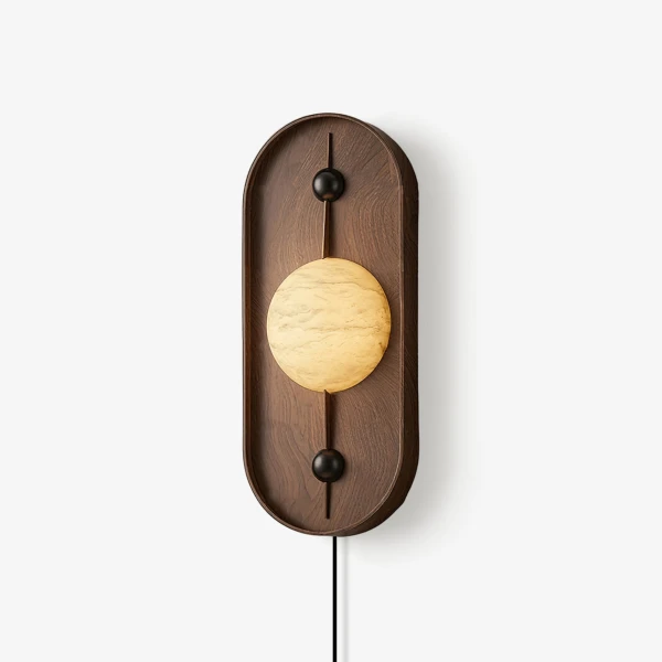 Настенный светильник Bezel Alabaster Plug-in