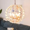 Люстра Bianca Floral Orb — люстри дизайнерські, колір золото і білий, з матеріалу метал, кераміка, стиль сучасний