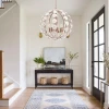 Люстра Bianca Floral Orb — люстри дизайнерські, колір золото і білий, з матеріалу метал, кераміка, стиль сучасний
