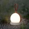 Настільна лампа Bola Lantern із вбудованим акумулятором — колір коричневий і сірий, з матеріалу залізо, пе, стиль сучасний