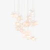 Подвесной светильник Bubbles Cluster — каскадный светильник, цвет белый і черный, из материала скло, сталь, стиль модерн