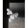 Подвесной светильник Bubbles Cluster — каскадный светильник, цвет белый і черный, из материала скло, сталь, стиль модерн