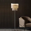 Торшер Cadena Tassel — цвет хром, из материала  метал, нержавіюча сталь, стиль современный