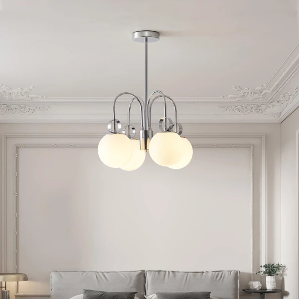 Люстра Carisa Collection — цвет хром, из материала метал, залізо, стиль модерн