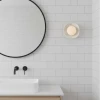 Настенный светильник Carrara Cusp — бра, цвет черный і белый, из материала метал, мармур, стиль модерн