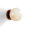 Настенный светильник Celestial Double Alabaster — бра, цвет белый, из материала  латунь, алабастр, стиль модерн