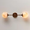 Настенный светильник Celestial Double Alabaster — бра, цвет белый, из материала  латунь, алабастр, стиль модерн