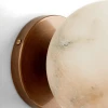 Настенный светильник Celestial Double Alabaster — бра, цвет белый, из материала  латунь, алабастр, стиль модерн