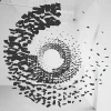 Вугільні люстри від М до Р — люстри дизайнерські, колір чорний, з матеріалу камінь, залізо