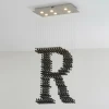 Угольные люстры R — люстра, цвет черный, из материала камінь, залізо