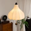 Підвісний світильник Chestnut Fabric — колір горіха і бежевий, з матеріалу метал, тканина, стиль модерн