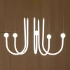 Подвесной светильник Chord Point — цвет белый, из материала метал, акрил, стиль модерн