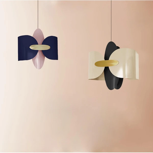 Подвесной светильник Corey Butterfly — цвет синий і розовый, из материала метал, стиль современный