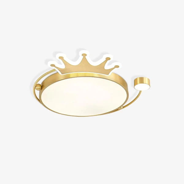 Стельовий світильник Crown — колір латунь, з матеріалу акрил, стиль модерн