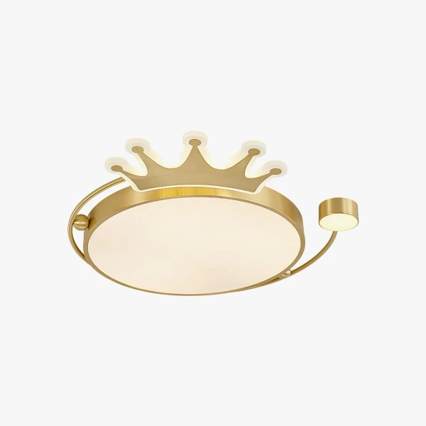 Стельовий світильник Crown — колір латунь, з матеріалу акрил, стиль модерн