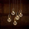 Светодиодный подвесной светильник Crystal Bulb — цвет латунь і прозрачный, из материала скло, стиль модерн