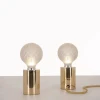 Настольная лампа Crystal Bulb — из материала латунь, скло, стиль модерн