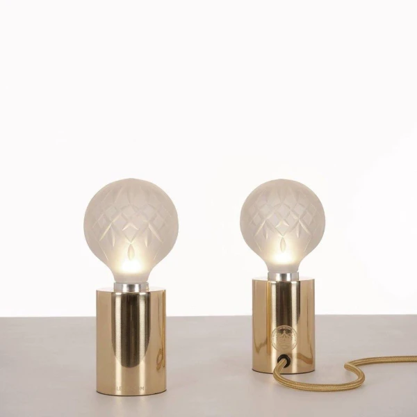 Настольная лампа Crystal Bulb — из материала латунь, скло, стиль модерн