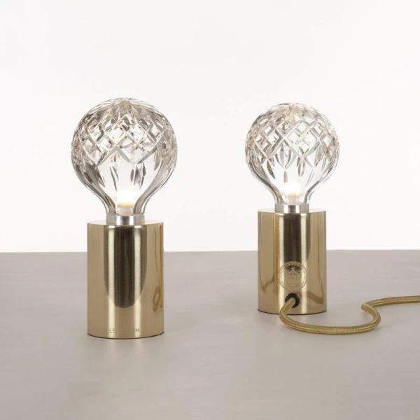Настольная лампа Crystal Bulb — из материала латунь, скло, стиль модерн