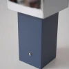 Портативна настільна лампа Cubic Accent — колір синій і хром, з матеріалу метал, алюміній, стиль модерн