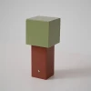 Портативна настільна лампа Cubic Accent — колір синій і хром, з матеріалу метал, алюміній, стиль модерн