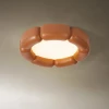 Стельова лампа Deco — колір білий і бежевий, з матеріалу смола, акрил, стиль вабі-сабі