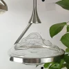 Підвісний світильник Diamond Crystal — колір хром і сірий, з матеріалу метал, залізо, стиль модерн