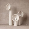 Підлоговий світильник Echo Sculptural — торшери, колір білий, з матеріалу метал, смола, стиль сучасний