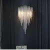 Настенный светильник Tassel с цепочками — бра, цвет золото і хром, из материала  метал, нержавіюча сталь, стиль модерн