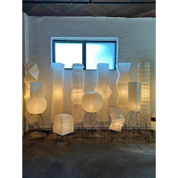 Підлогова лампа Ellipsa Rice Paper Lantern — торшери, колір білий, з матеріалу рисовий папір, метал, стиль сучасний