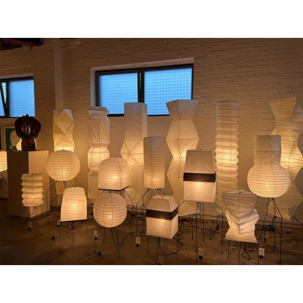 Підлогова лампа Ellipsa Rice Paper Lantern — торшери, колір білий, з матеріалу рисовий папір, метал, стиль сучасний