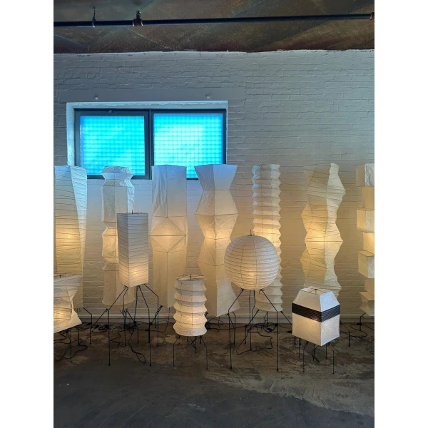 Підлогова лампа Ellipsa Rice Paper Lantern — торшери, колір білий, з матеріалу рисовий папір, метал, стиль сучасний